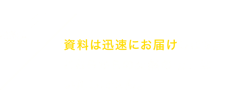 資料は迅速にお届け